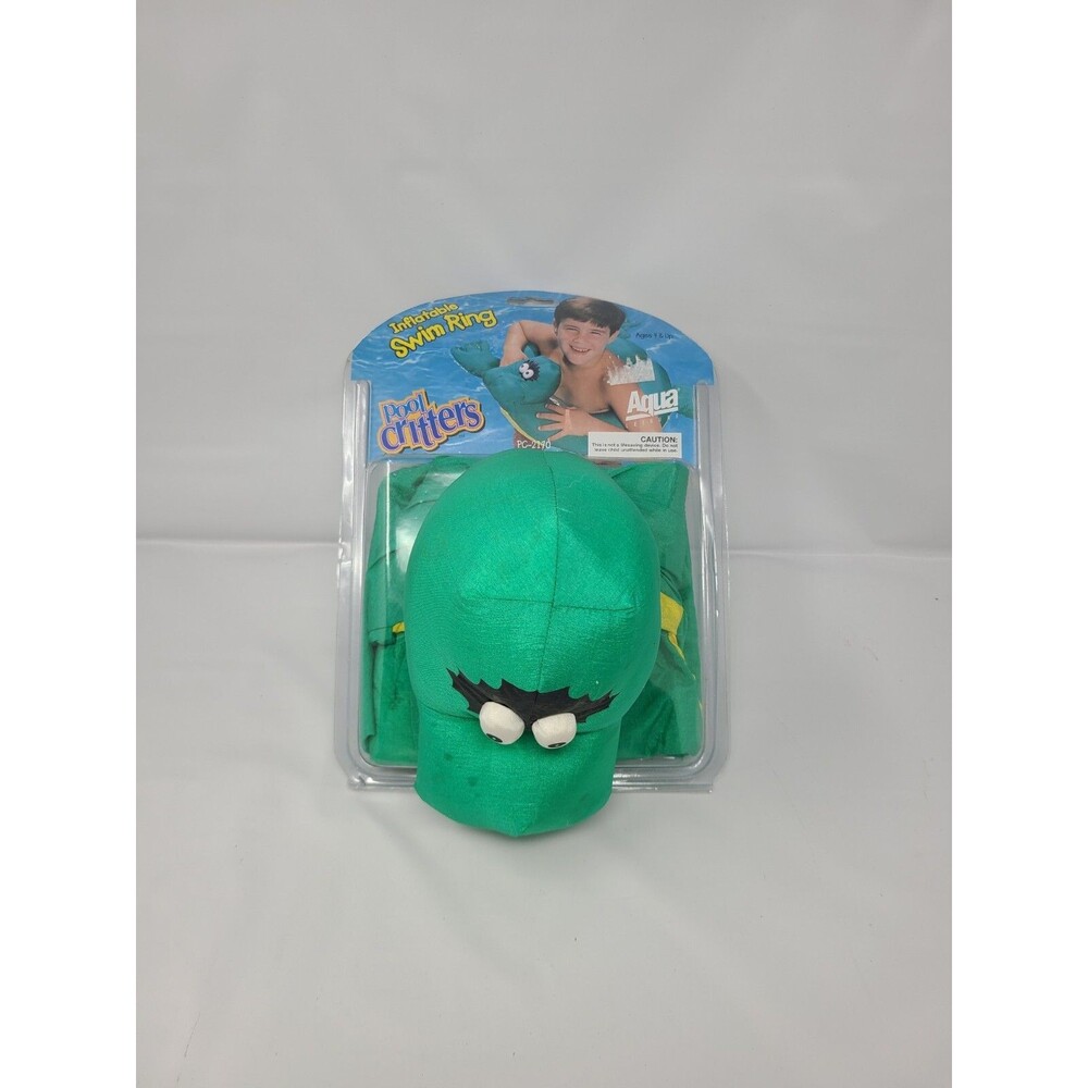 Aqua Leisure Pool Critters Vintage 1998 Inflatable Swim Ring Timmy the Turtle